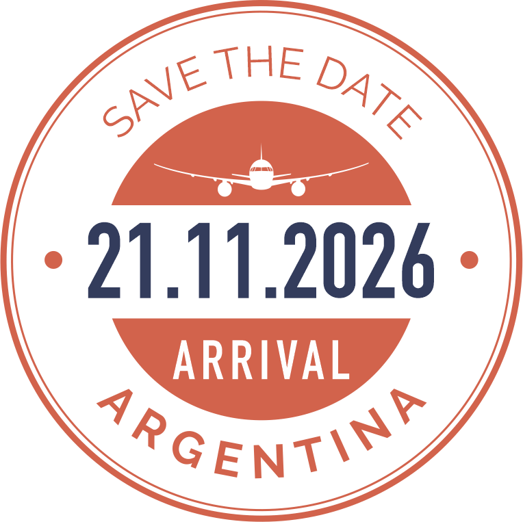 Save the date 21.11.2026 — Arrival Argentina